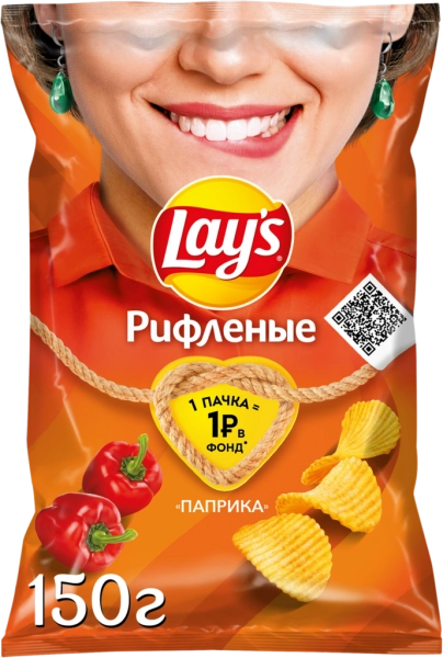 Чипсы LAYS Рифленые Паприка